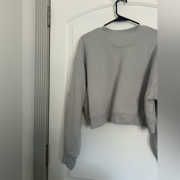 Girlfriend Collective Grey Crewneck Sweater organic cotton size extra large - Picture 9 of 12